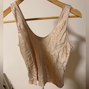 Silk Beige Tank Top